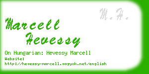 marcell hevessy business card